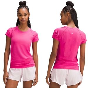 Lululemon Swiftly Tech Short-Sleeve Shirt 2.0 Size 10 Sonic Pink